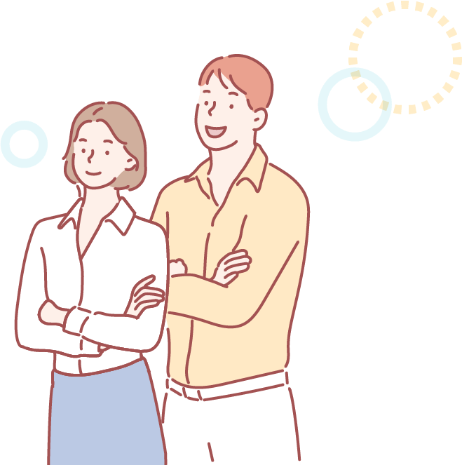 男女のイラスト