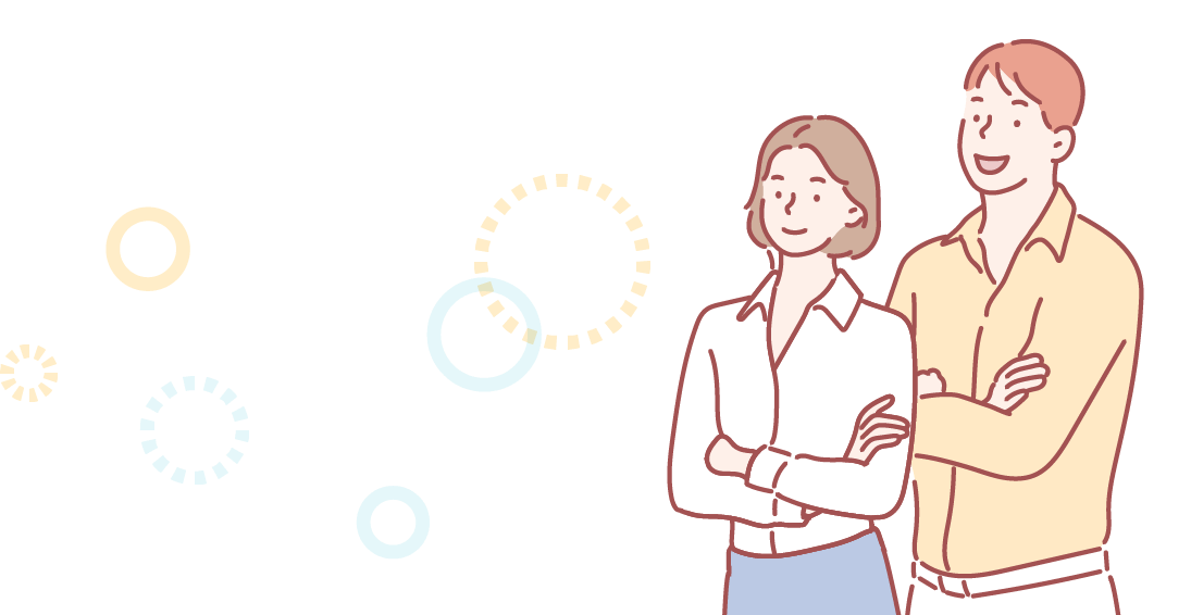 男女のイラスト